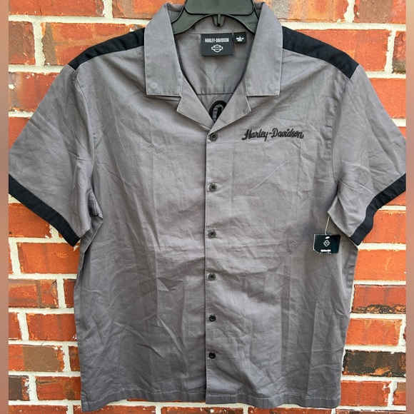 Harley-Davidson Other - NWT Harley-Davidson Men’s Club Crew Shirt Blackened Pearl Short Sleeve Large
